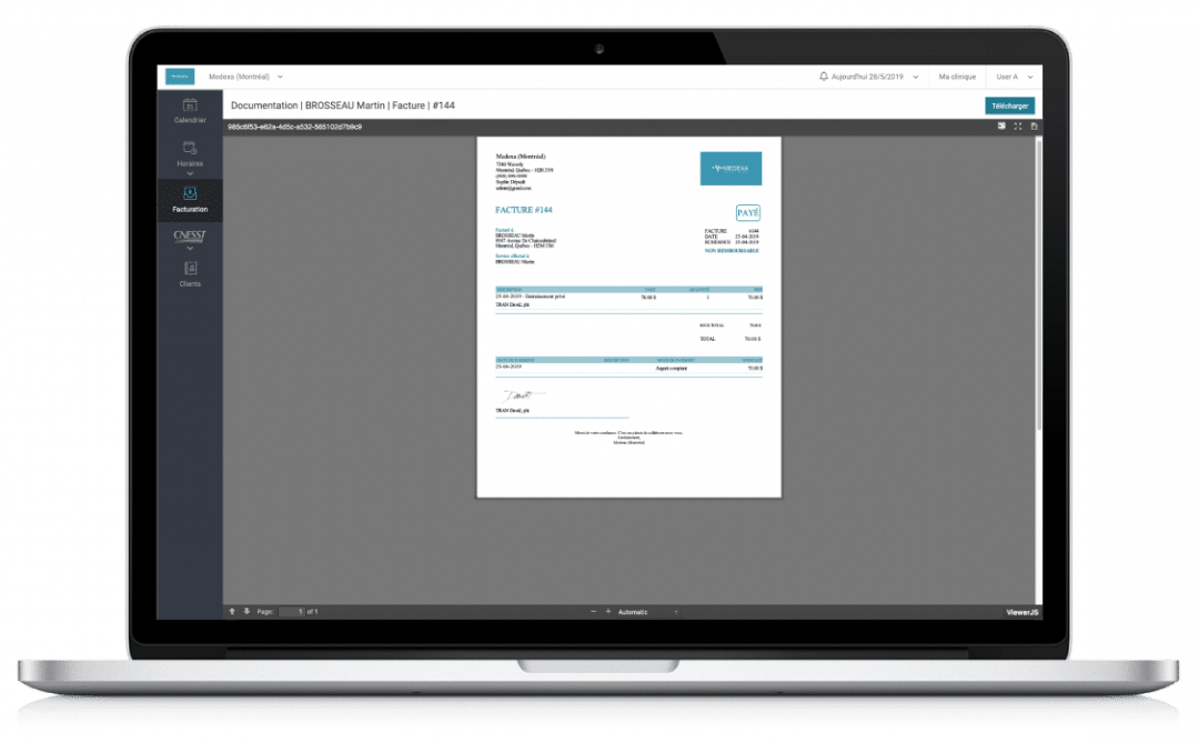Logiciel De Facturation M Dicale Au Qu Bec Medexa